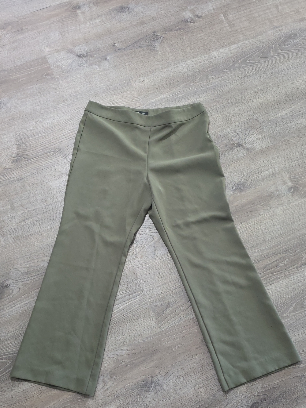 Ann Taylor Olive Wide-Leg Trousers